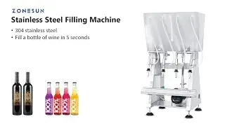 ZONESUN Automatic Red Wine Bottle Filling Machine ZS-RWGFP4