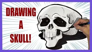 How to Draw A Skull As A Caricature