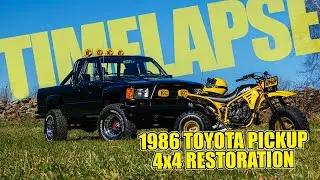 1986 Toyota Pickup SR5 4x4 Full Time-Lapse Restoration!