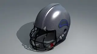 Blender 3D : Modelling a football helmet / Part I / getting the basic geometry