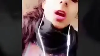 Pakistani girl snapchat goes viral during public transport . metro bus