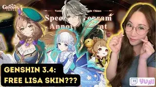LISA & AYAKA SKIN? Yaoyao + Al Haitham!?? 3.4 GENSHIN IMPACT LIVESTREAM REACTION (uncut)