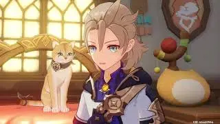 Petting Cats in Genshin Impact