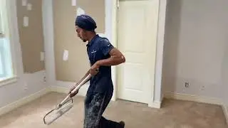 Paint job gone wrong, didn't cover carpet