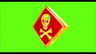 DANGER #1 || GREEN SCREEN || 4k || ANIMATION  || FREE 3D