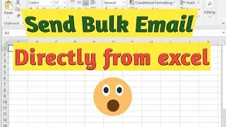 How to send bulk email from excel ? | google app script for email