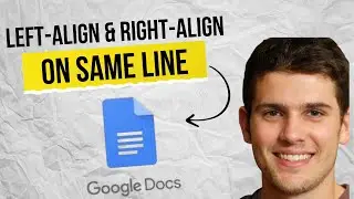 How to Left & Right Align Text on the Same Line in Google Docs 2025 (Fast & Easy Guide)
