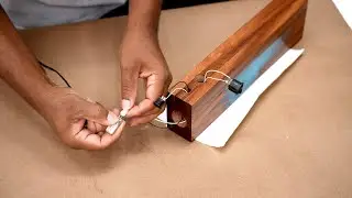 Lámpara de escritorio de madera de resina Cómo hacerla paso a paso