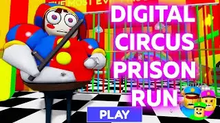 [🎪POMNI!] DIGITAL CIRCUS BARRY'S PRISON RUN!  - Roblox Obby Gameplay Walkthrough No Death[4K]