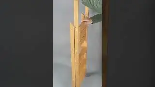 Деревянная интерьерная стремянка для дома.