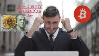 Mine 0.05 btc worth 2,942.72$ a day.Very fast and easy btc mining.