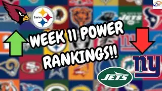 Week 11 NFL Power Rankings Show || Cardinals Rising?? #NFL
