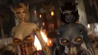 Skyrim SE: Eriza and Arali Dremora Followers