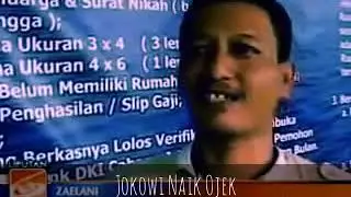 Jokowi Naik Ojek~Sosok Capres 2014 Yang Sederhana~JKW4P
