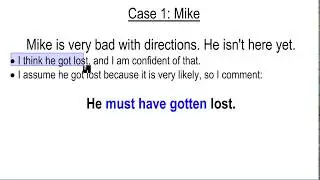Speculation About the Past with Must have / May have