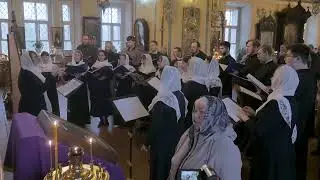Сводный хор Вологодской Духовной Семинарии. Видеозапись Богослужения.