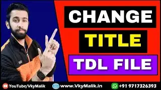 Change Title TDL File in Tally Prime | Tally Prime Free TDL | How to Download TDL for Tally Prime
