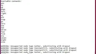 FWDNXT Inference Engine: LSTM voice commands demo