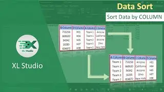 Excel - Sort data by Column without VBA | XL Studio | 