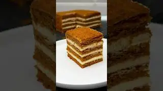 Honey cake without rolling out the layers