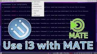 How to use i3 Window Manager with MATE Desktop Environment