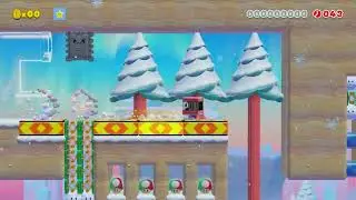 Super Mario Maker 2 Auto Run Car Crash Bullet Bill Bowser Level Code 3M5 H2W CQF