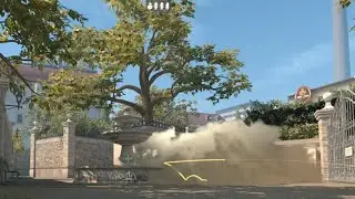 CS2 Overpass Fountain smoke