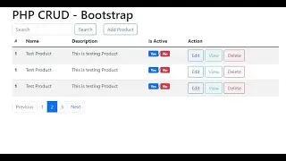 PHP Lecture 8.1 - CRUD design in html and bootstrap