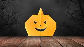 Easiest Origami Pumpkin/ Jack-O’-Lantern Ever!