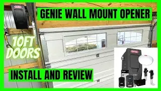 INSTALLING Our New Genie 6172H-O Wall Mount Opener on Our MASSIVE 10ft Doors! #genie #garagedoor
