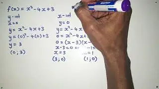 Gr11 Mathematics how to sketch quadratic graph part 2