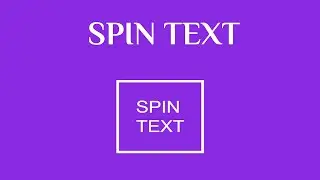 5- HTML CSS Spin Text on Mouse Hover