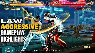Law is simply Unstopable ! | Azhar Law Tekken 8 gameplay Highlights