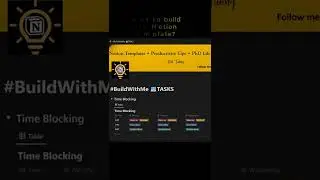 ☑️Tasks - Notion Template #shorts