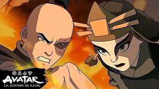 Suki lucha contra Zuko para proteger a Aang 🏝 | Escena completa | Avatar: La Leyenda de Aang