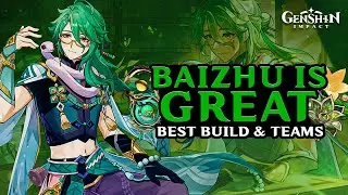 (Hindi) FULL BAIZHU GUIDE! The Best Baizhu Build: Teams, Weapons & Artifacts | Genshin Impact