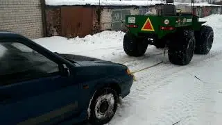 Я тут на своей девятке ))) Вездеход Беляшек снова спешит на помощь !