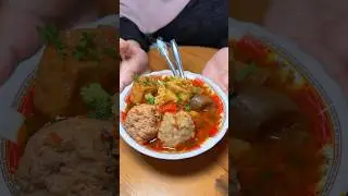 spicy meatball soup in Malang