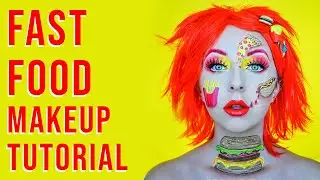 JUNK FOOD INSPIRED MAKEUP 🍟 🍕 🍔 🌭 | BROOKE ELLIS ✨