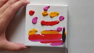 Easy Abstract Acrylic Painting