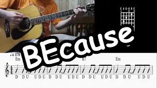 Dreamcatcher - BEcause - Acoustic Guitar Cover Tutorial (드림캐쳐)