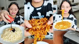 3x SPICY NOODLES🥵 ka WAFFLE😱🧇