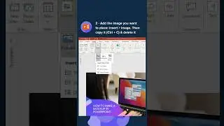 Fit an image into a screen mockup in PowerPoint #shorts