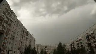 Мощный ливень за Объю, Сургут (28.07.23)