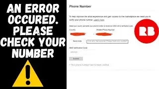 Redbubble phone number verification error | Not Working!