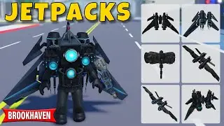 5 JETPACKS for TITAN CAMERAMAN in Roblox Brookhaven 🤩👍
