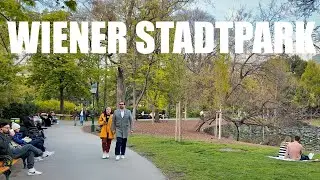 Vienna Walk, Spring at Wiener Stadtpark, April 2023 | 4K HDR