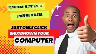 How to Fix Shutdown, Restart & Sleep Option Not Available very simple method 100% working
