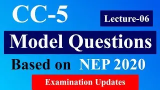 CC-5 Model Question for Exam 2024 | Lecture -6 | SEM-2 | Ranchi University | Computational Thinking