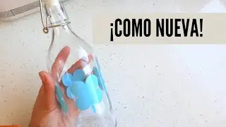 How to clean a glass bottle inside